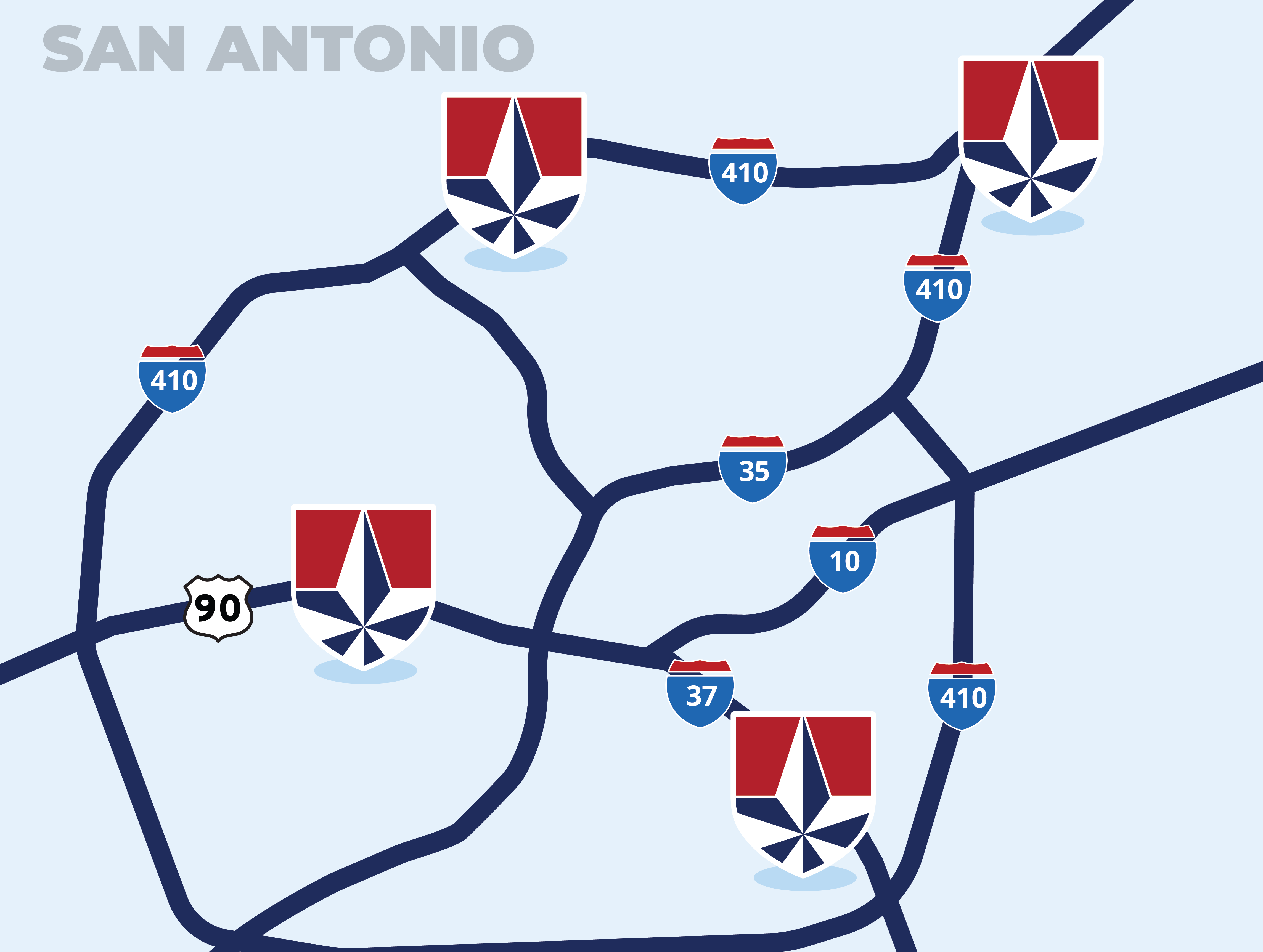Compass_Rose_SanAntonio_Maps San Antonio Map
